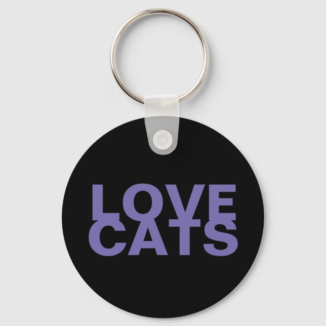 Liebe Cats Schlüsselanhänger (Vorderseite)