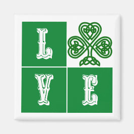 Liebe Celtic Kleeblatt Hearts Magnet