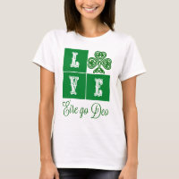 Liebe Celtic Kleeblatt Herz Irland Motto