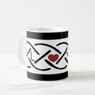 Liebe Celtic Knot Kaffeetasse
