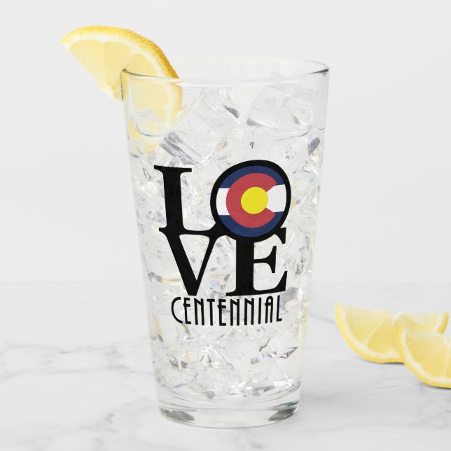 LIEBE Centennial Colorado Glas (Vorderseite Ice)
