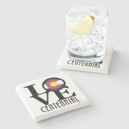 LIEBE Centennial Colorado Steinuntersetzer