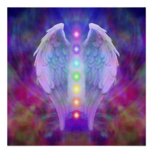 Liebe, chakra, Engel, Gott, der Heiler, heilend, Poster