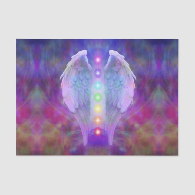 Liebe, chakra, Engel, Gott, der Heiler, heilend, Seidenpapier (Vorderseite)