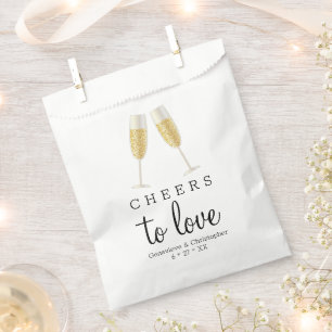Liebe Champagner Toast Wedding Geschenktütchen