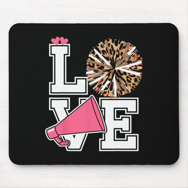 Liebe Cheerleading Cheerleaderin  Mousepad (Vorne)