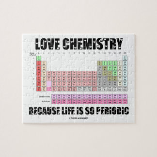 Liebe-Chemie, weil das Leben so periodisch ist Puzzle