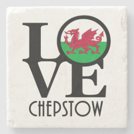 LIEBE Chepstow Steinuntersetzer