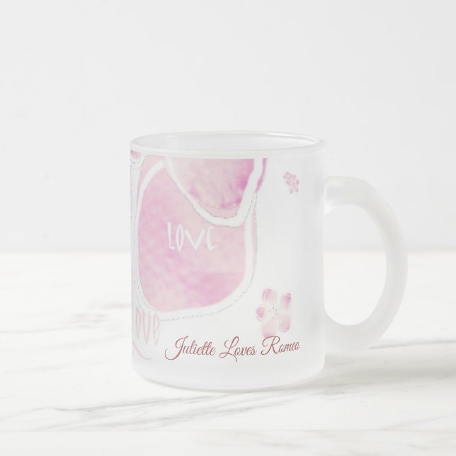 Liebe Cherry Blossom (personalisieren) Mattglastasse (Rechts)