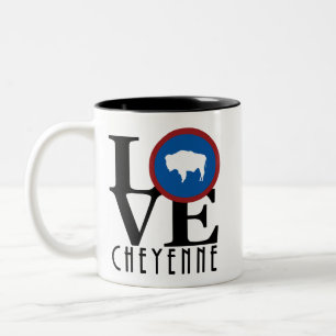 LIEBE Cheyenne Wyoming 11oz Zweifarbige Tasse