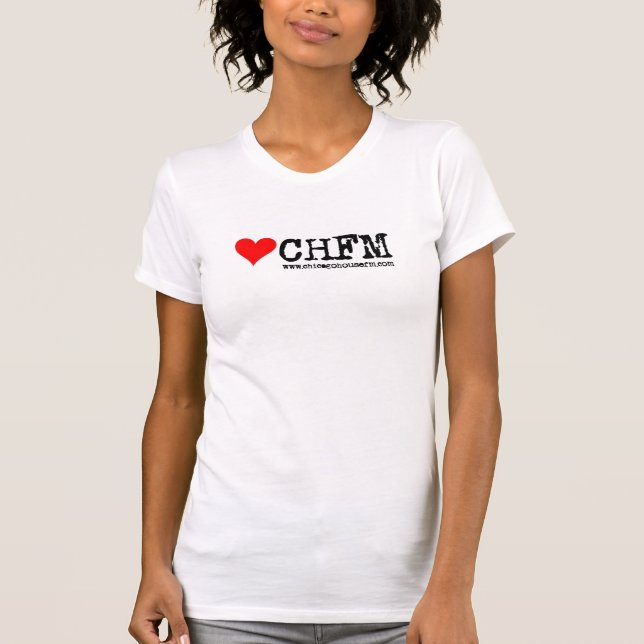LIEBE CHFM Frau T-Shirt (Vorderseite)
