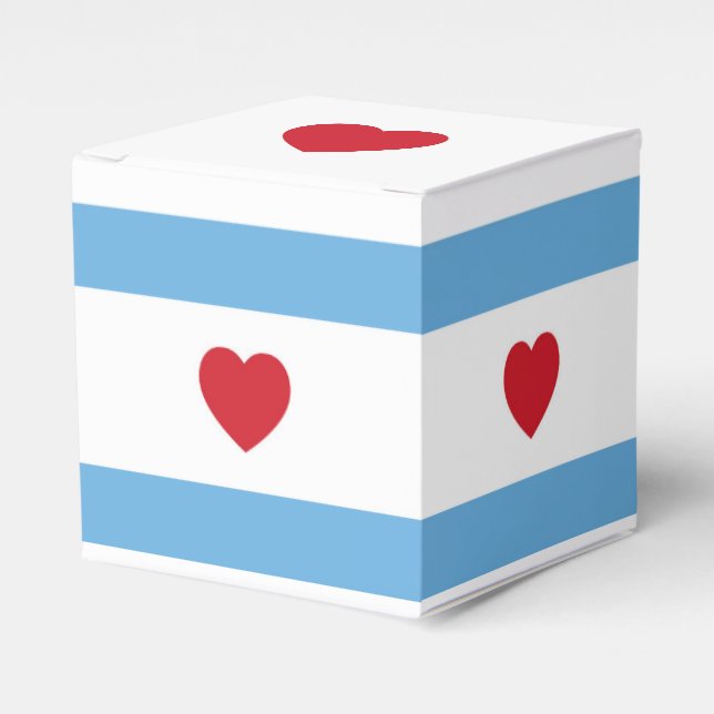 Liebe Chicago | Favor Box Geschenkschachtel (Vorderseite)