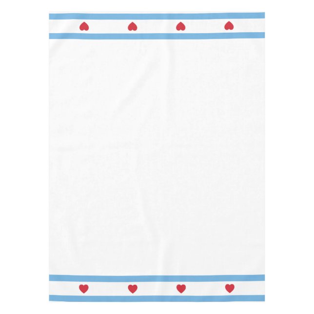 Liebe Chicago | Tablecloth | Baumwolle Tischdecke (Vorderseite)