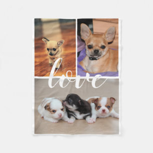 Liebe Chihuahua Foto-Fleece-Decke Fleecedecke