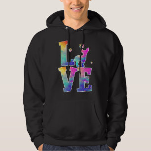 Liebe Chihuahua Gefärbte Krawatte Rainbow Dog Hoodie