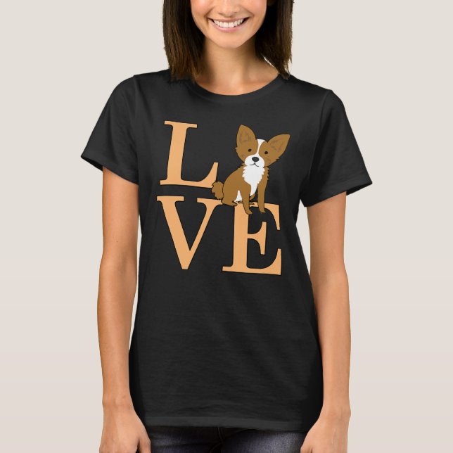 Liebe Chihuahua T-Shirt (Vorderseite)