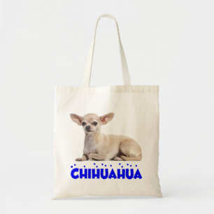Liebe Chihuahua Welpe Hund Blaues Herz Tragetasche