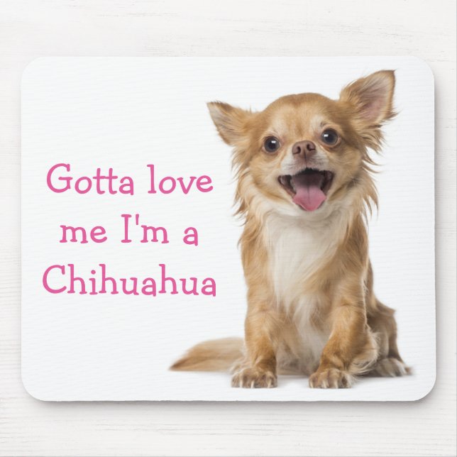 Liebe Chihuahua Welpe Hund Maus Pad Mousepad (Vorne)