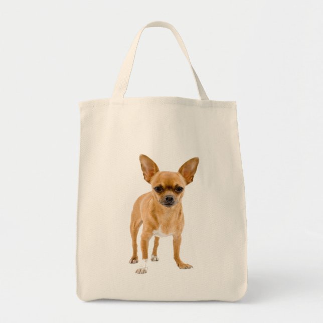 Liebe Chihuahua Welpe Hund Tote Bag Tragetasche (Vorne)