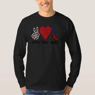 Liebe Chile stolz chilenische Flagge Chilenische W T-Shirt