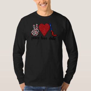 Liebe Chile stolz chilenische Flagge Chilenische W T-Shirt
