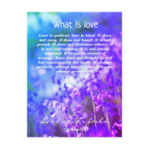 Liebe, Christliche Postkarte