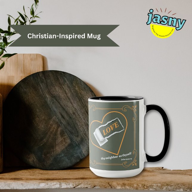 Liebe Christliche Schrift mit zwei Tonarten Tasse (Von Creator hochgeladen)