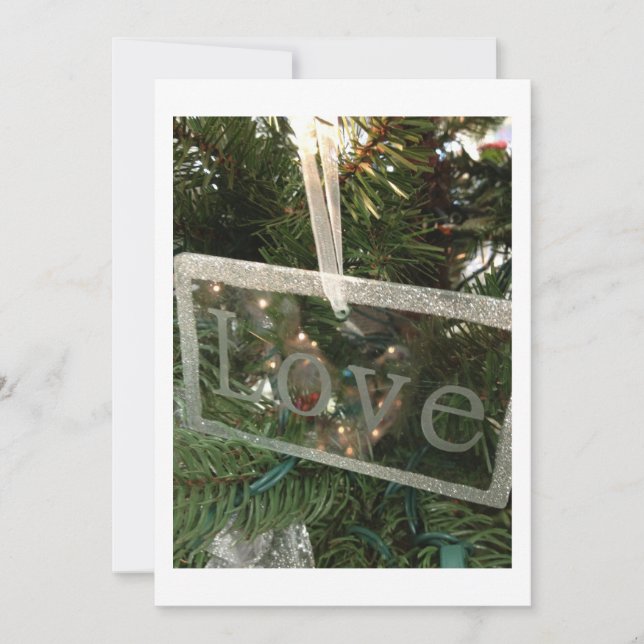 "LIEBE" CHRISTMAS PARTY EINLADUNG (Vorderseite)