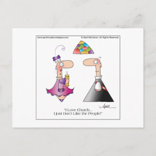 Liebe CHURCH Postcard bis April McCallum Postkarte