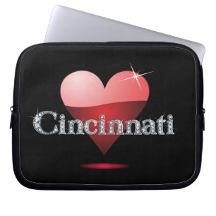 Liebe Cincinnati "Diamond Bling" Elektronik-Bag Laptopschutzhülle