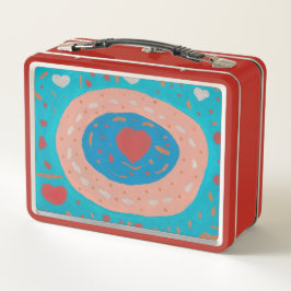 Liebe Circles Metal Lunchbox