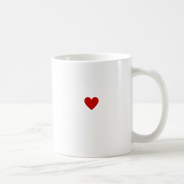 Liebe Classic Moderne Minimal Chic Kaffeetasse (Rechts)