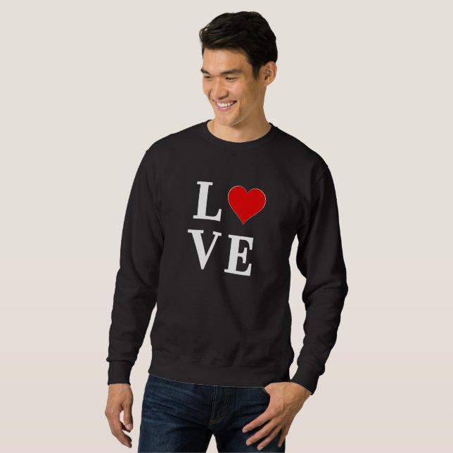 LIEBE Classic Trendy Minimalistisch Sweatshirt (Vorne ganz)