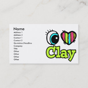 Liebe Clay Visitenkarte