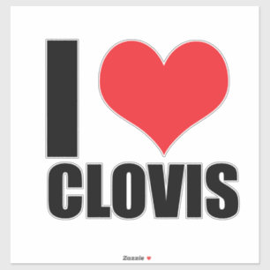 Liebe Clovis Aufkleber