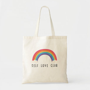 Liebe-Club mit niedlichem Regenbogen Tragetasche