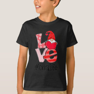 Liebe Cna Leben Valentinstag Gnomies Lustiges Gesc T-Shirt