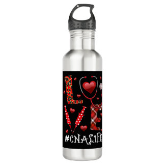 Liebe CNA Life Heart Nursing Lover Valentinstag  Edelstahlflasche