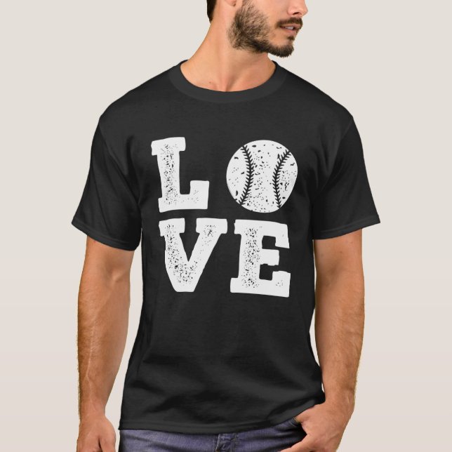 Liebe-Coach-Pitcher-Batter-Fan T-Shirt (Vorderseite)
