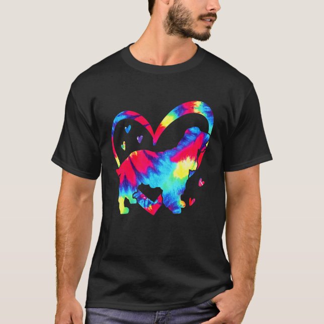 Liebe Cocker Spanische Gefärbte Krawatte Aquarell  T-Shirt (Vorderseite)