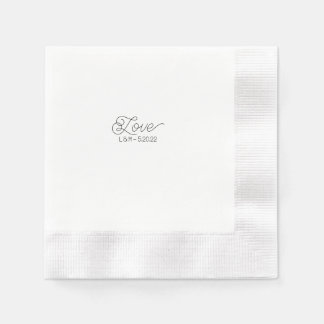 Liebe Cocktail Napkin Serviette