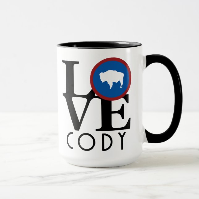 LIEBE Cody Wyoming 15oz Tasse (Rechts)