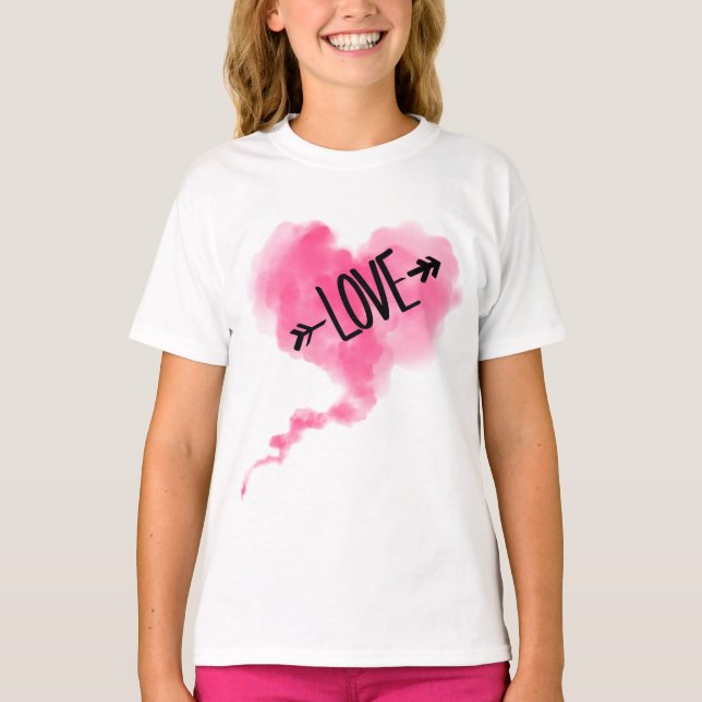 Liebe Cœur Nuage T-Shirt (Vorderseite)