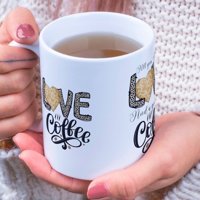 Liebe Coffee lustige niedlich trendy Zitate für si Kaffeetasse (Von Creator hochgeladen)