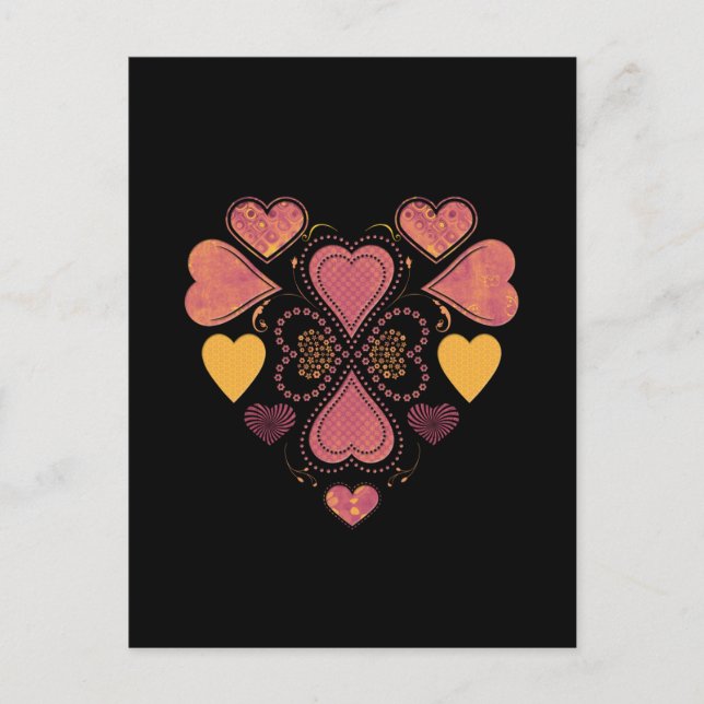 Liebe Collage Postcard Postkarte (Vorderseite)