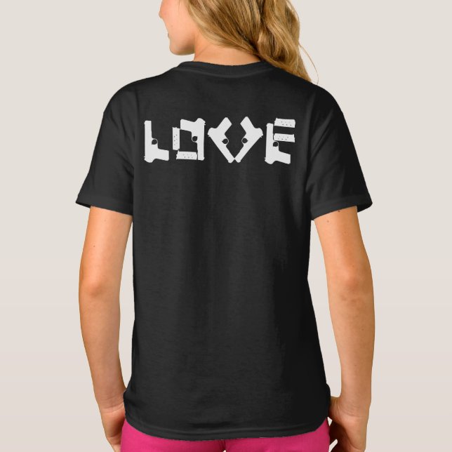 LIEBE Collection Black Hoodie (Rückseite)
