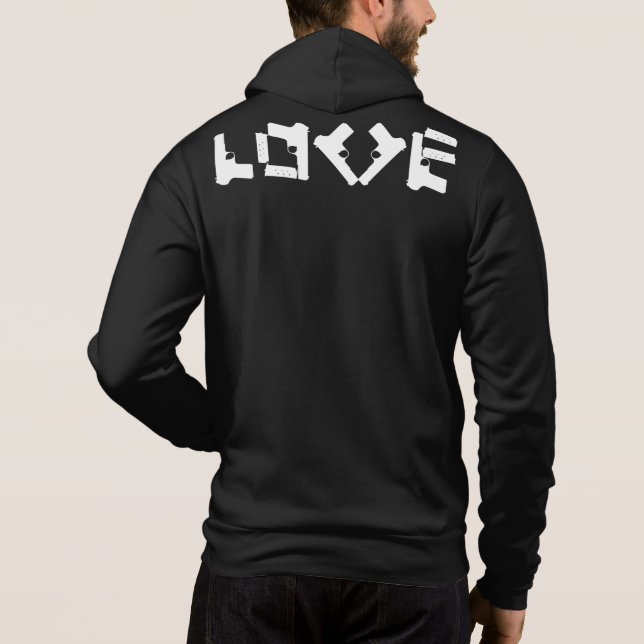 LIEBE Collection Black Hoodie (Rückseite)