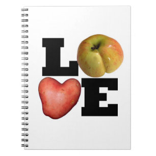 LIEBE Collection Heart Potato Notebook Notizblock