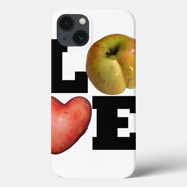 LIEBE Collection Herz Potato Ipad Fall Case-Mate iPhone Hülle (Rückseite)