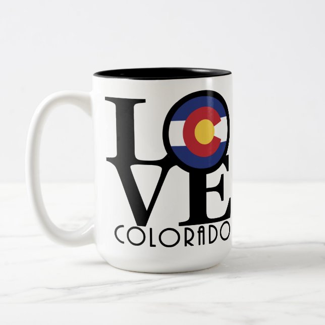 LIEBE Colorado 15oz Zweifarbige Tasse (Links)